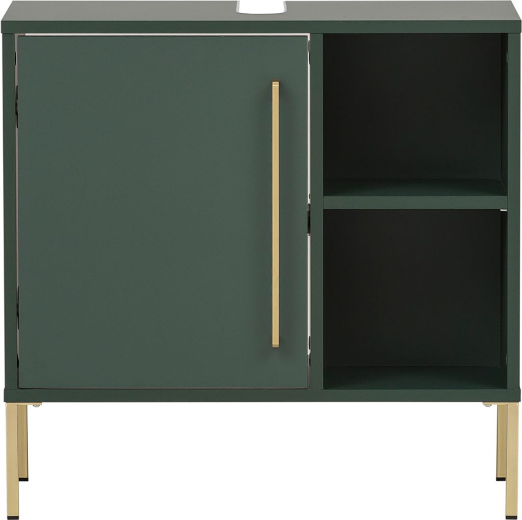 Bad Waschbeckenunterschrank KELLA-80 in waldgrün, B/H/T: ca. 65,3/63,3/33,1 cm