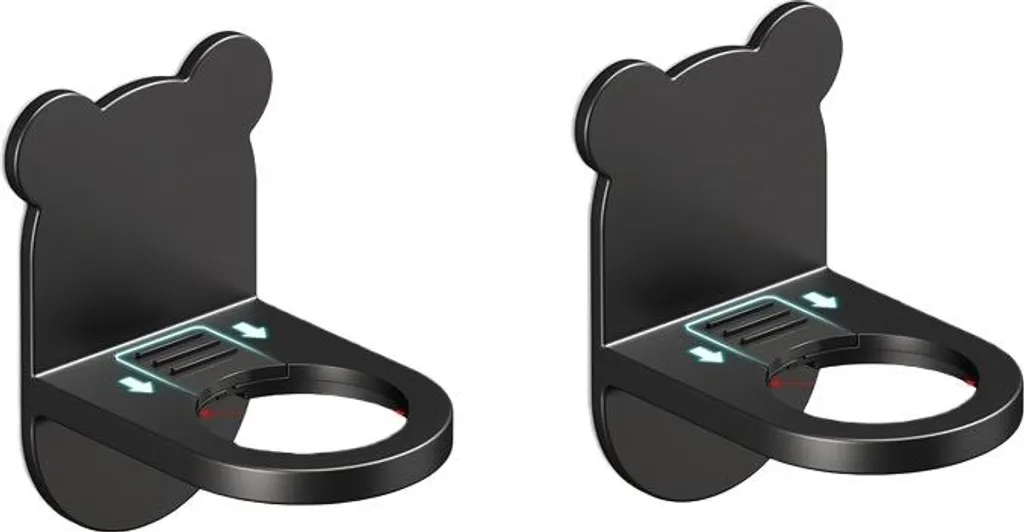 Organizer Doccia INF Nero - 2 Mensole Adesive Regolabili Antiruggine