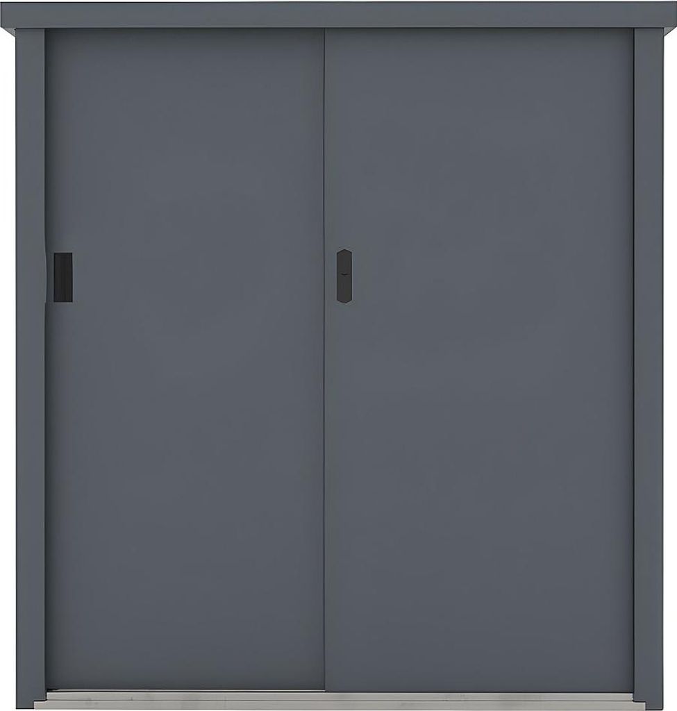 Garten-Aufbewahrungsschrank - 125 x 80 x 131 cm - Stahl - Produktbild 