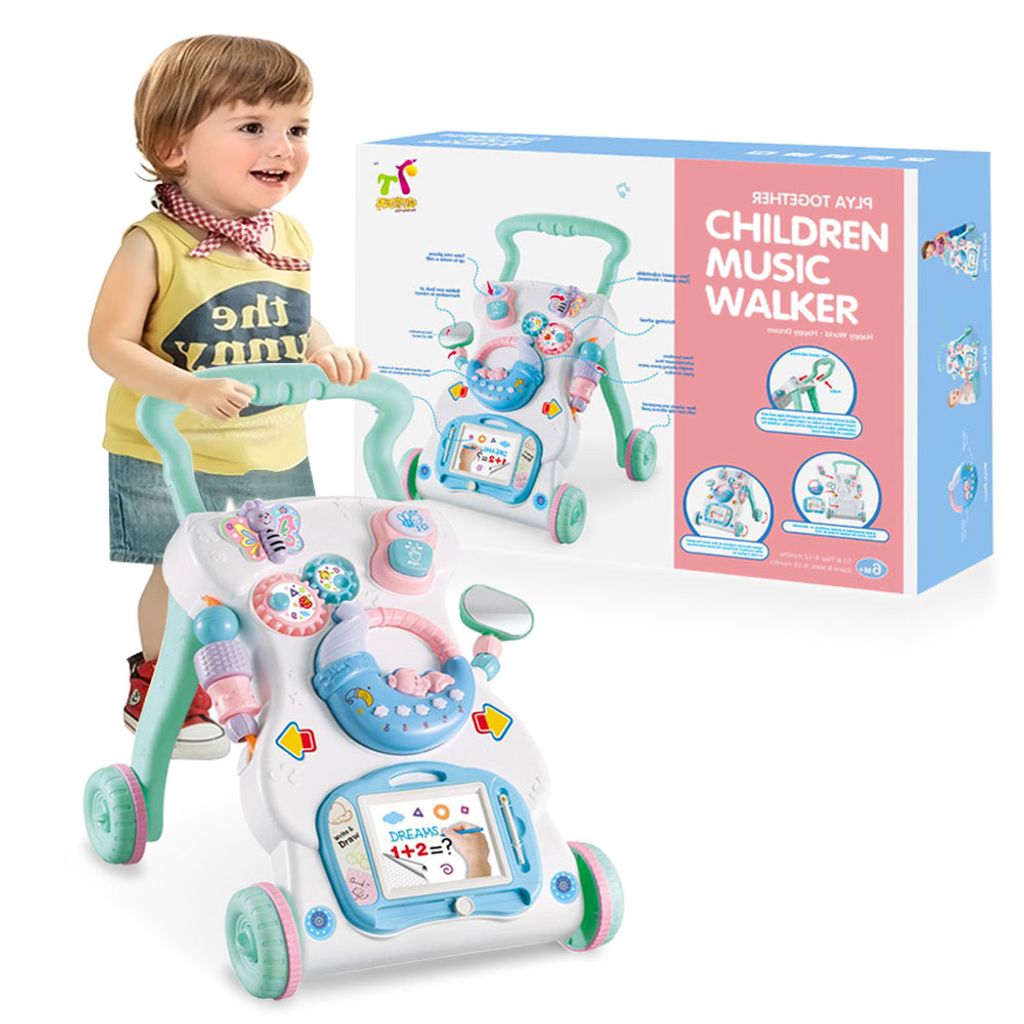 Kinder Laufwagen Lauflernhilfe Lauflernwagen Walker Baby Spielzeug Puppenwagen