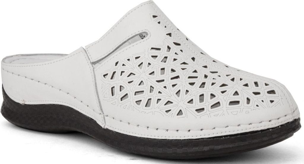 Gruner Schuhe Munich Damen Pantoletten LO38121 Farbe: Weiß Größe: 41
