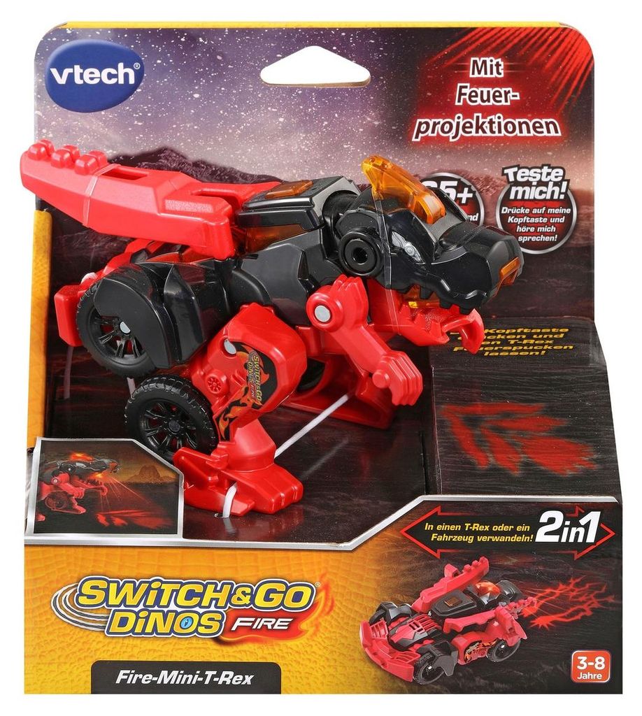 Switch & Go Dinos - Fire-Mini-T-Rex Produktbild 
