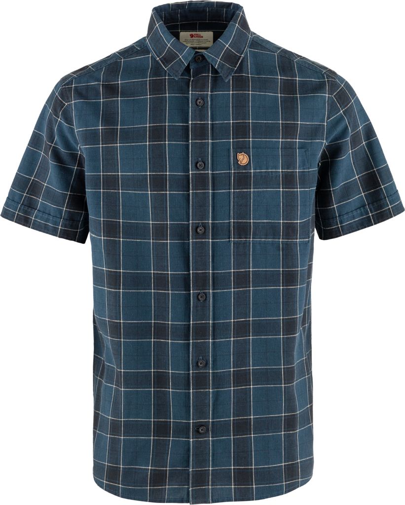 Fjällräven FJÄLLRÄVEN Övik Travel Shirt SS M Indigo Blau Blau S
