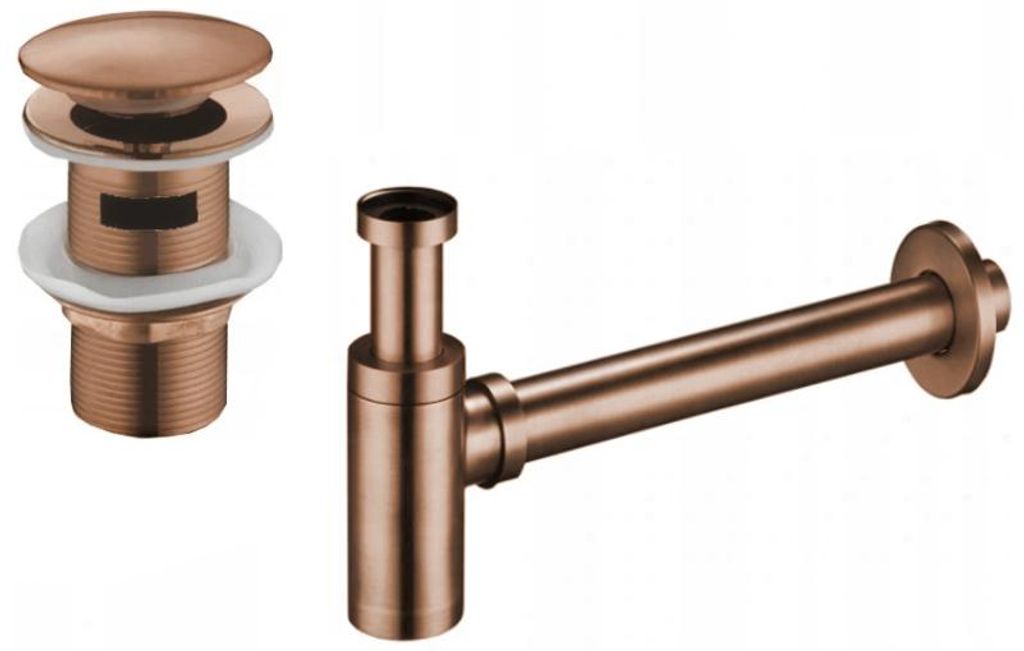 Mexen semisifone lavabo rotondo con tappo click-clack, con Immagine del prodotto 