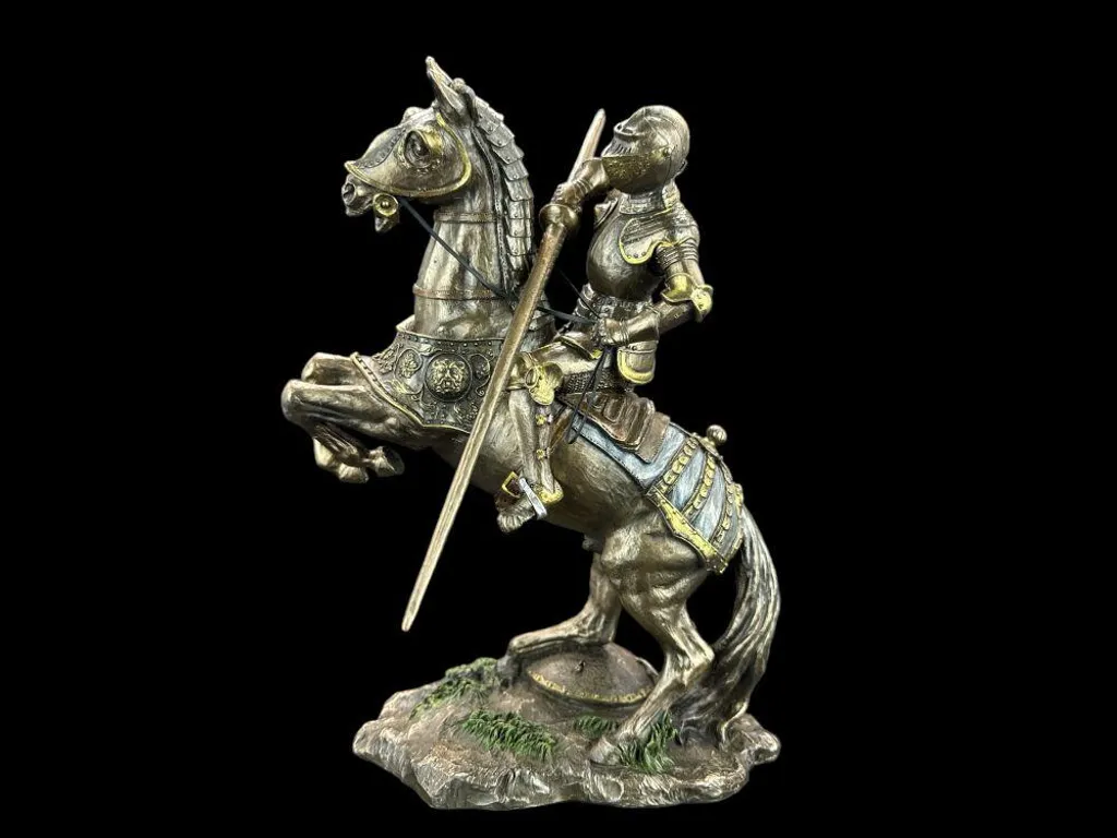 Statue Chevalier à Cheval Veronese WU73736A4 Peinte à la Main 27cm - 7