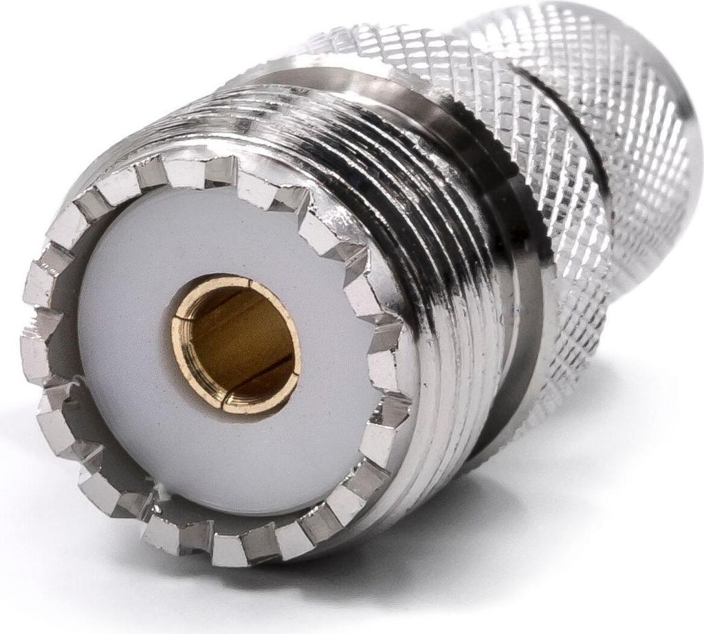 vhbw PL259 Antennenadapter kompatibel mit Motorola SM120, GM300, GM338, SM50 Walkie-Talkie, Handheld - Koaxial Antenne Adapter