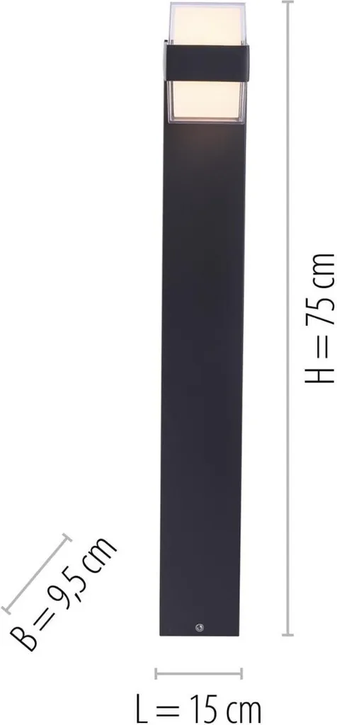 Balise jardin LED 8W CARA - Solution éclairage extérieur basse conso