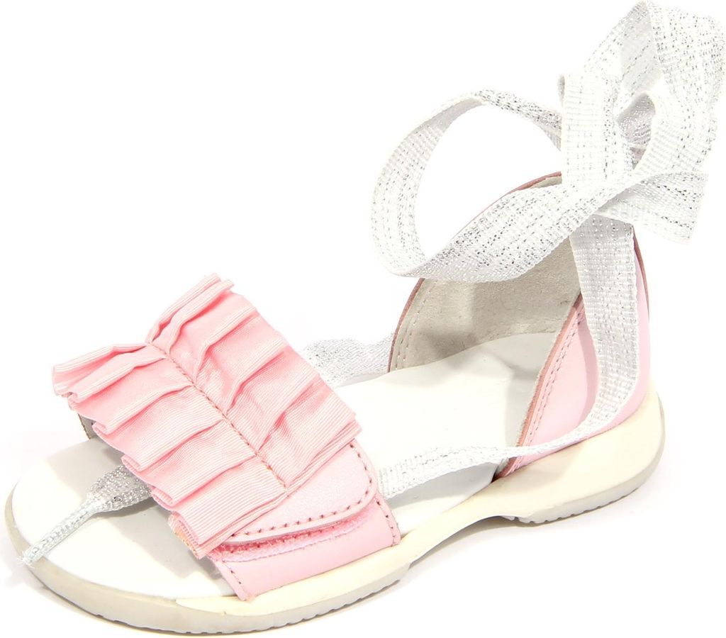 G4088 sandalo bimba girl HOGAN JUNIOR pink leather/tissue sandals shoes
