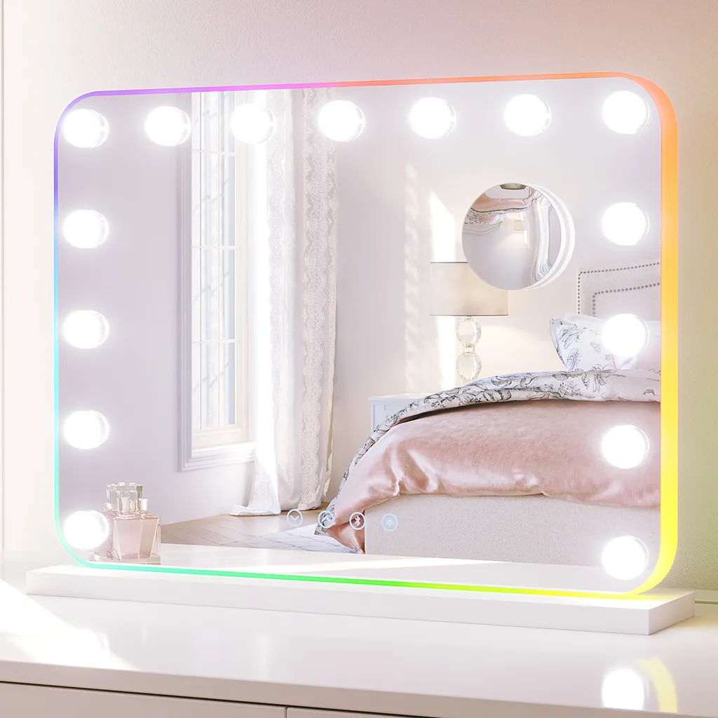 Specchio Trucco Professionale SONNI 58x45cm Ingrandimento 10x e RGB