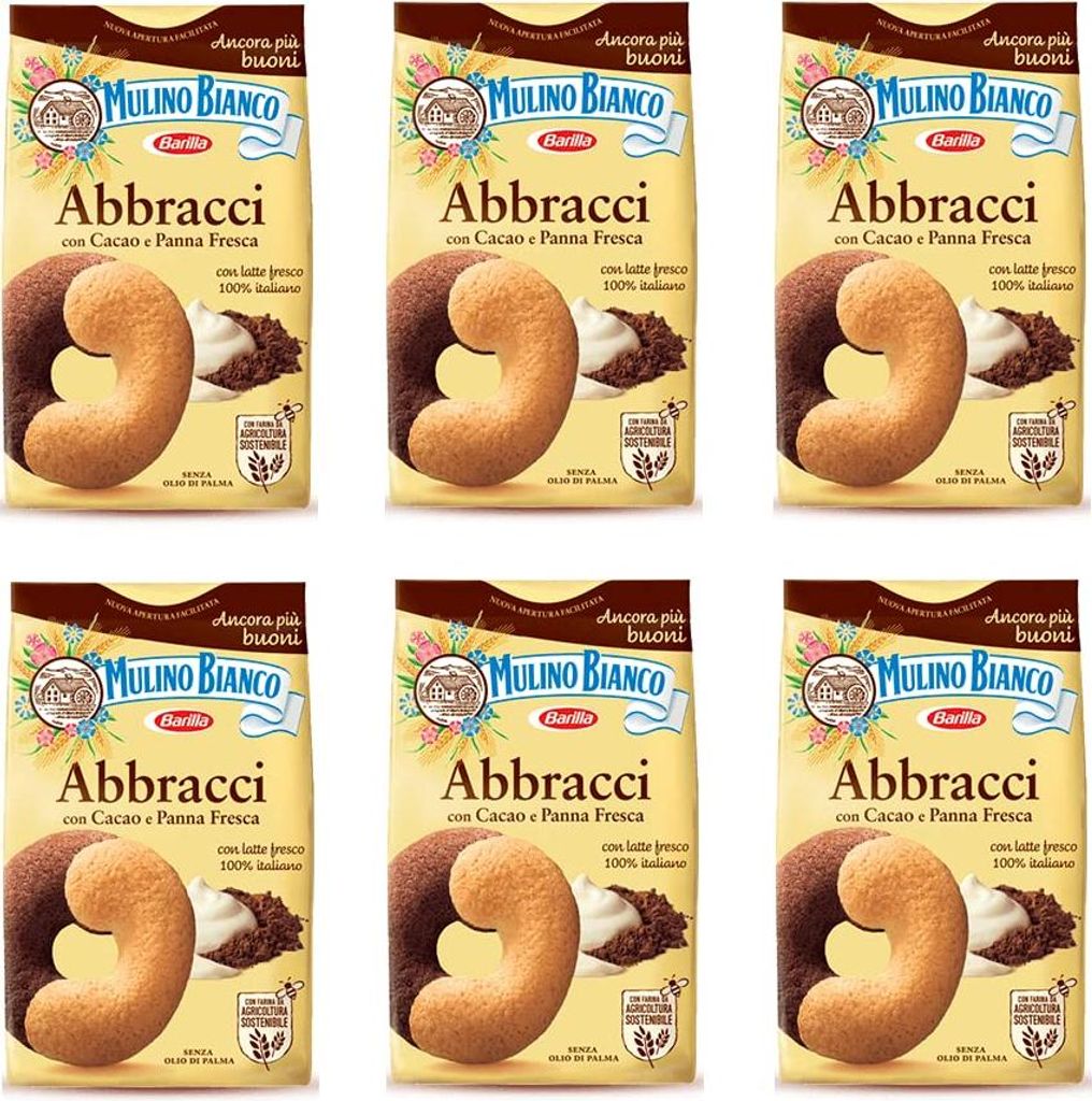6x Mulino Bianco Kekse Abbracci 350g Italien italien biscuits cookies kuchen
