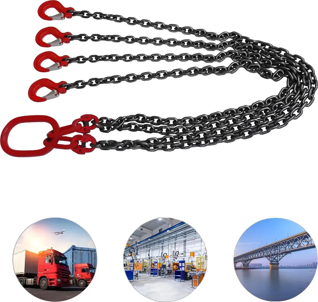 Imbracatura a catena, portata 5 tonnellate, lunghezza di lavoro 1,5 m, 5 tonnellate, 1,5 m