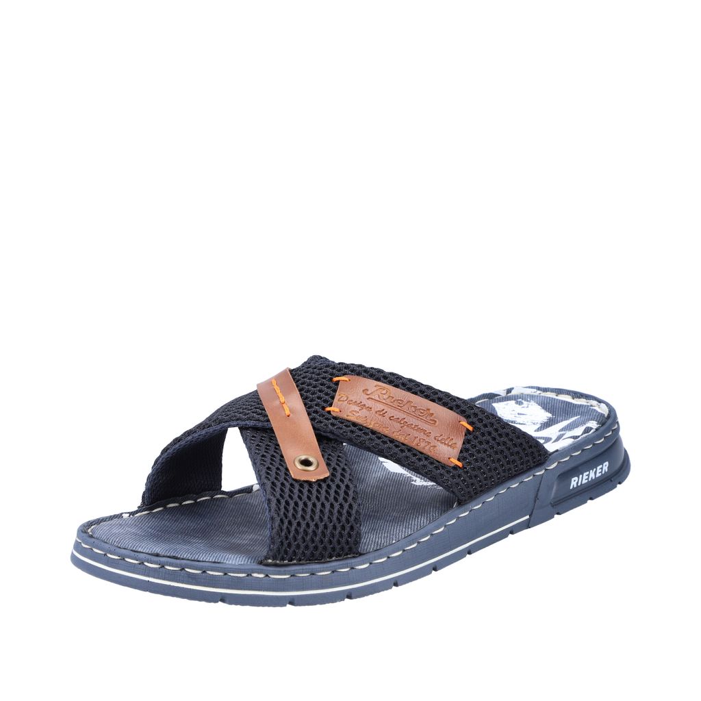 Rieker Herren Pantoletten 21239-14 blau Gr. 46 Produktbild 