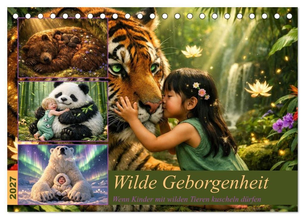 Wilde Geborgenheit (Tischkalender 2027 DIN A5 quer), CALVENDO Monatskalender