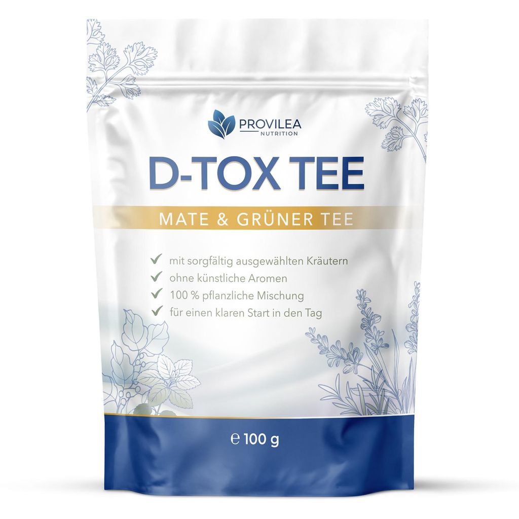 Provilea D-Tox Kräutertee | mit sorgfältig ausgewählten Kräutern | 100 % pflanzliche Mischung | 100 g