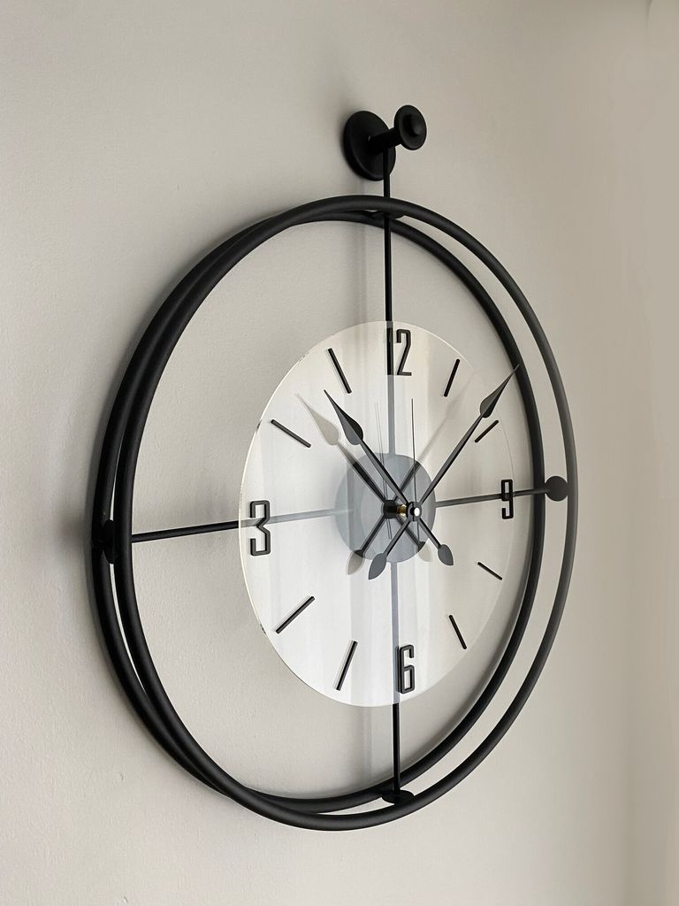 Opviq, Mclock-00110, Dekoracyjny metalowy zegar ścienny, Zdjęcie produktu 