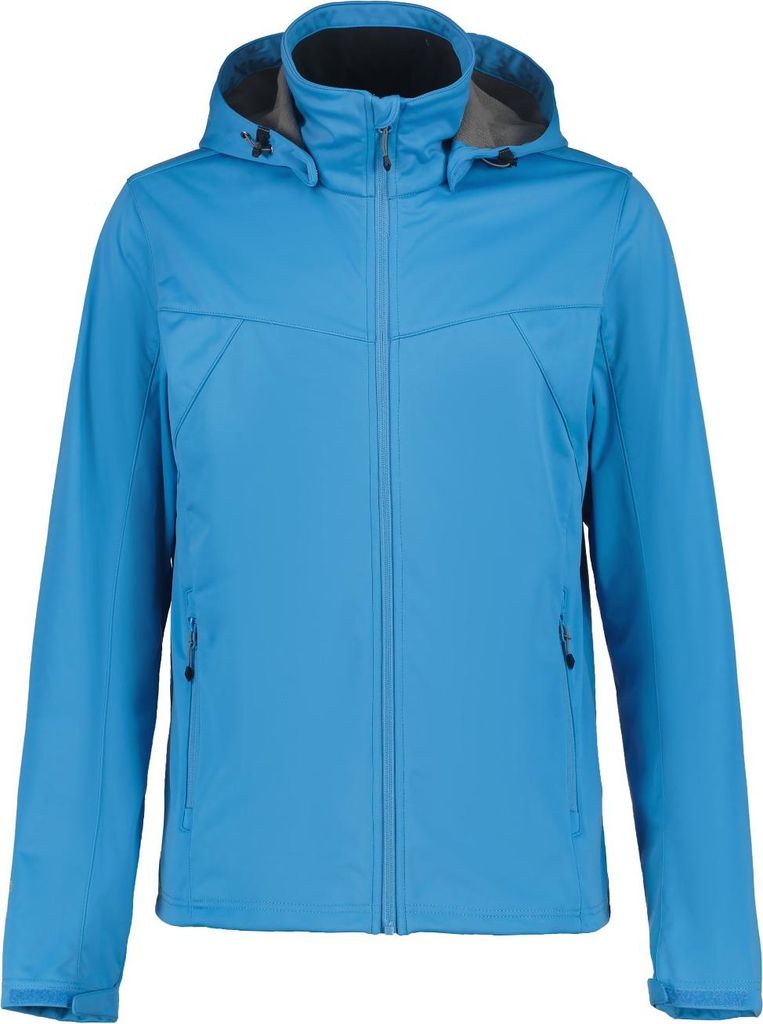 Icepeak Biggs Softshelljacke Herren mit Kapuze, Farbe:Blau, Größe:52