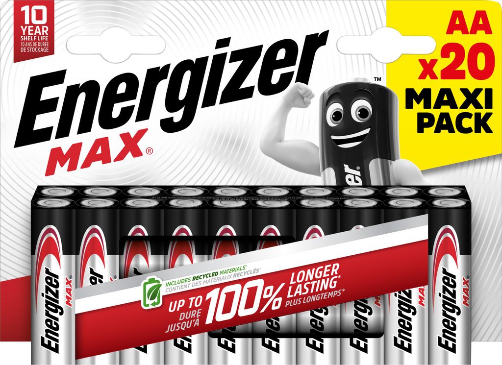 ENERGIZER Batterie Alkaline AA (LR06) 1.5V (20er Blister) Immagine del prodotto 