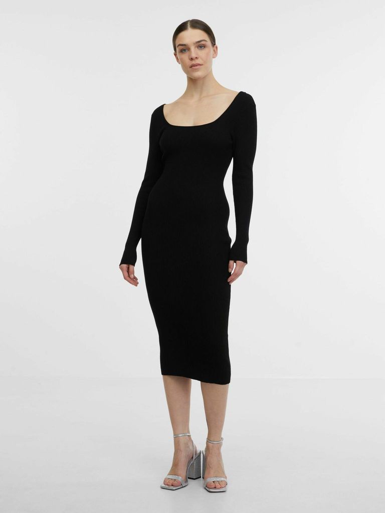 Orsay Schwarzes Damen-Pulloverkleid 1000135660000__M