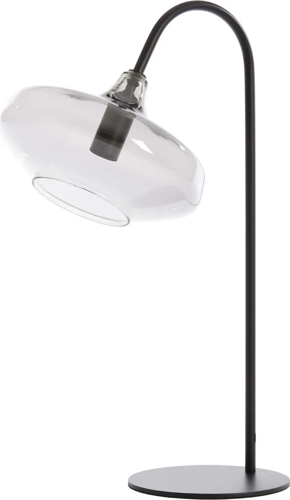 Lampada da Tavolo Elegante Solna 1881058 Nero e Vetro Light & Living