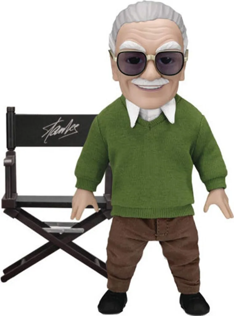 Statuette Stan Lee articulée 16 cm - Figurine de collection Marvel EAA