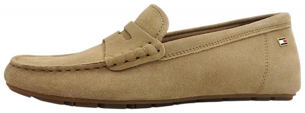 Tommy Hilfiger Suede Driver Loafer Damenschuhe Mokassin Productafbeelding 