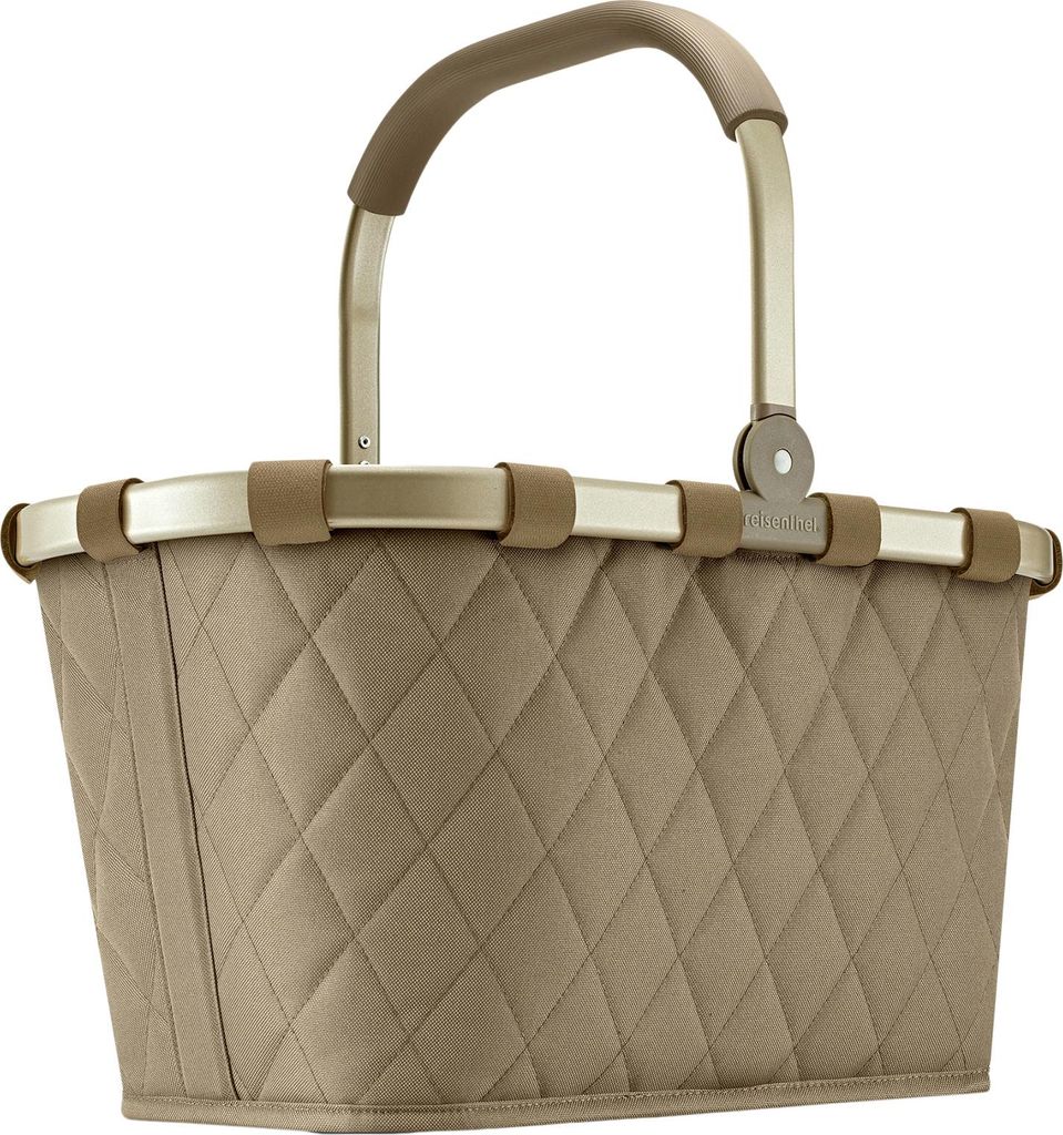 reisenthel carrybag, Einkaufskorb, Picknickkorb, Frame Rhombus Olive, 22 L, BK5047