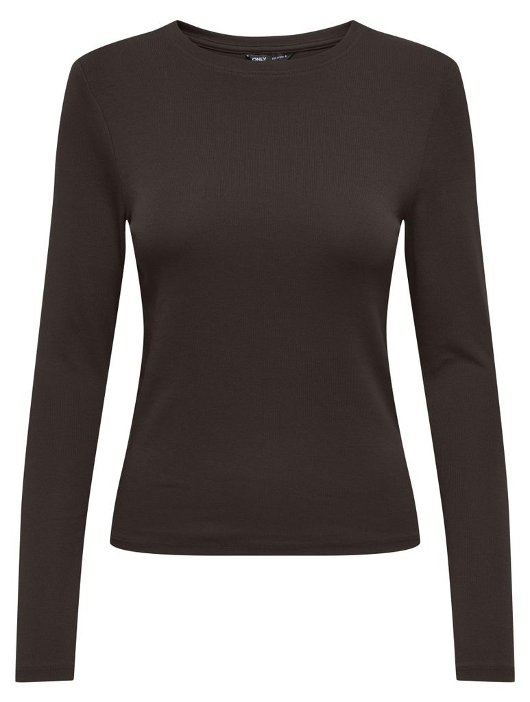 Only ONLRILEY O-NECK L/S TOP JRS NOOS Black Coffee S Produktbild 