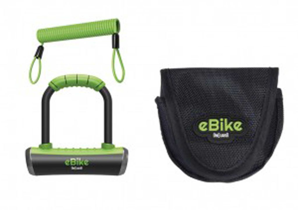 OnGuard Bügelschloss Pitbull Mini eBike 8006E 90 x 140mm, Ø 14mm, schwarz/grün