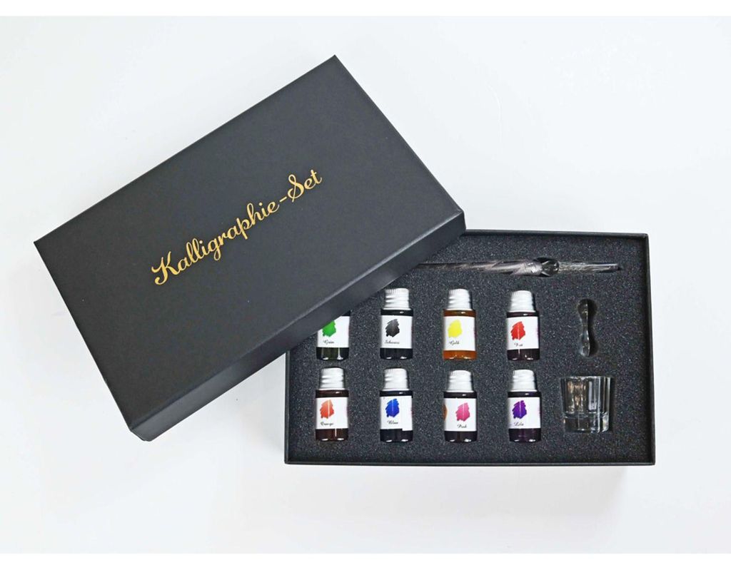 Kalligraphie-Set Glasstift 11-teilig Geschenkebox Produktbild 