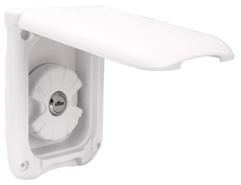 Raccord remplissage eau douce RV Gravity blanc carré avec 2 clés - 5