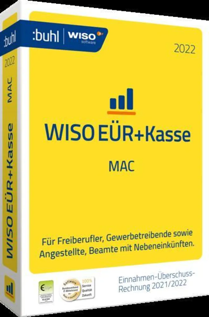 WISO EÜR+Kasse Mac 2022 Finissez-en avec les Erreurs de Comptabilité