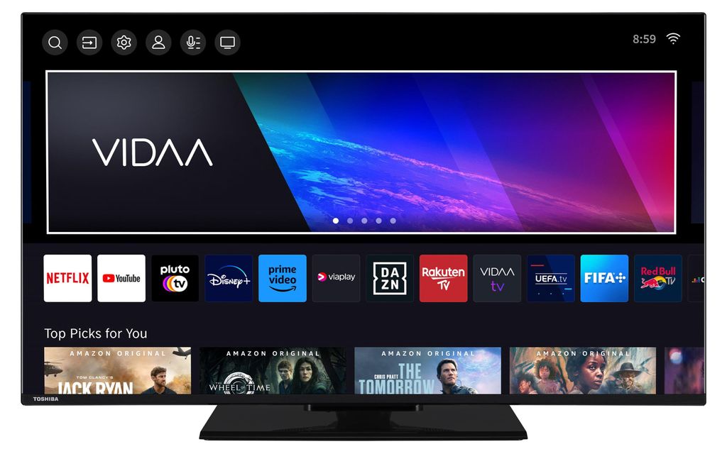 Toshiba 43UV3463DAW Fernseher 43 Zoll Smart TV VIDAA 4K Produktbild 