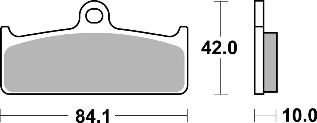 Plaquettes de frein SBS 825DS-1 Dual Sinter pour Road Racing Endurance