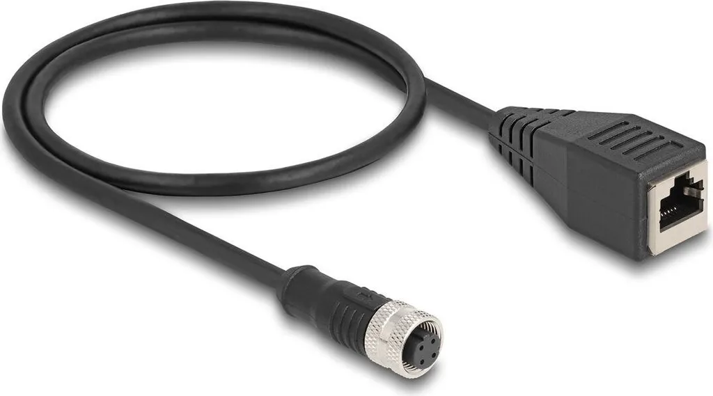 Adattatore Industriale M12 Femmina a RJ45 Delock 60066 CAT 5e S/FTP