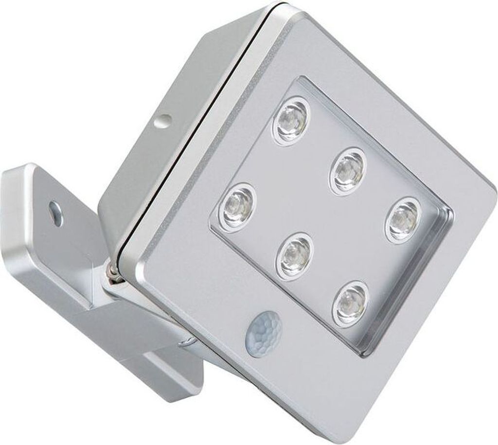 Sensor LED Außenleuchte, 12 cm, 0,36 W, Titan-Silber, Produktbild 