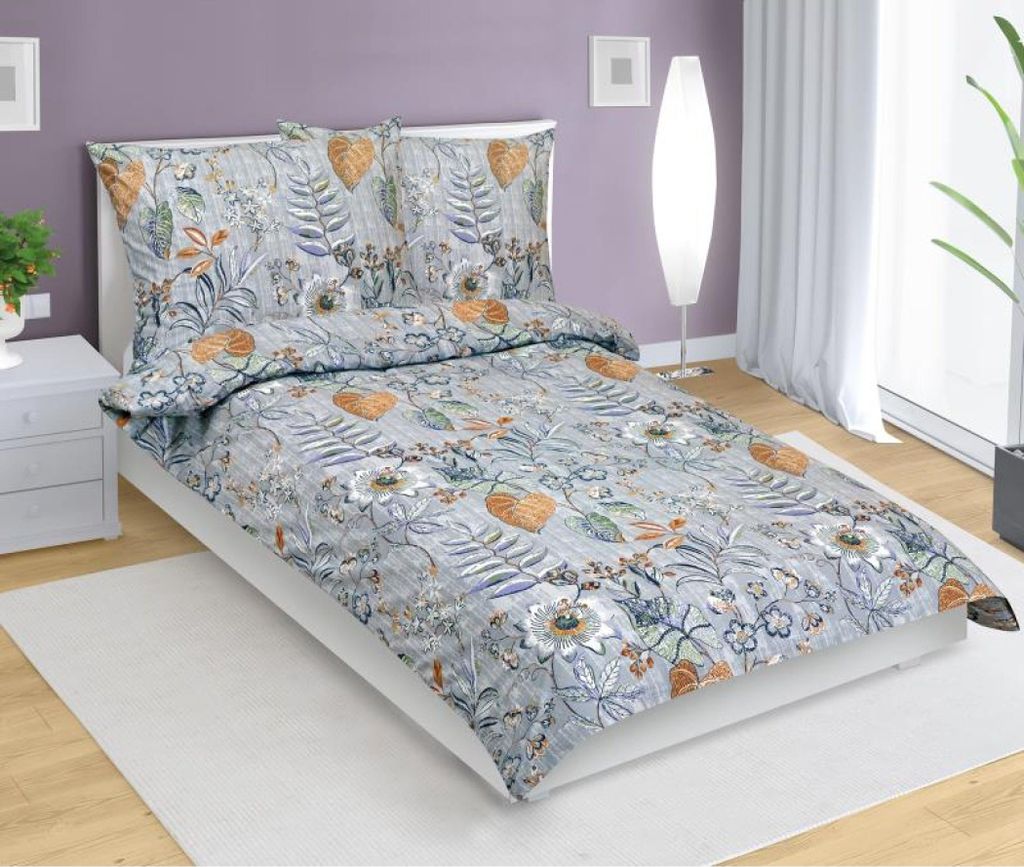 Baumwollleinen - Lila - 140x200, 70x90