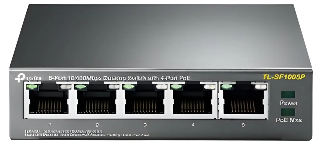 Switch PoE TP-LINK TL-SF1005P 4 Porte per Videosorveglianza IP