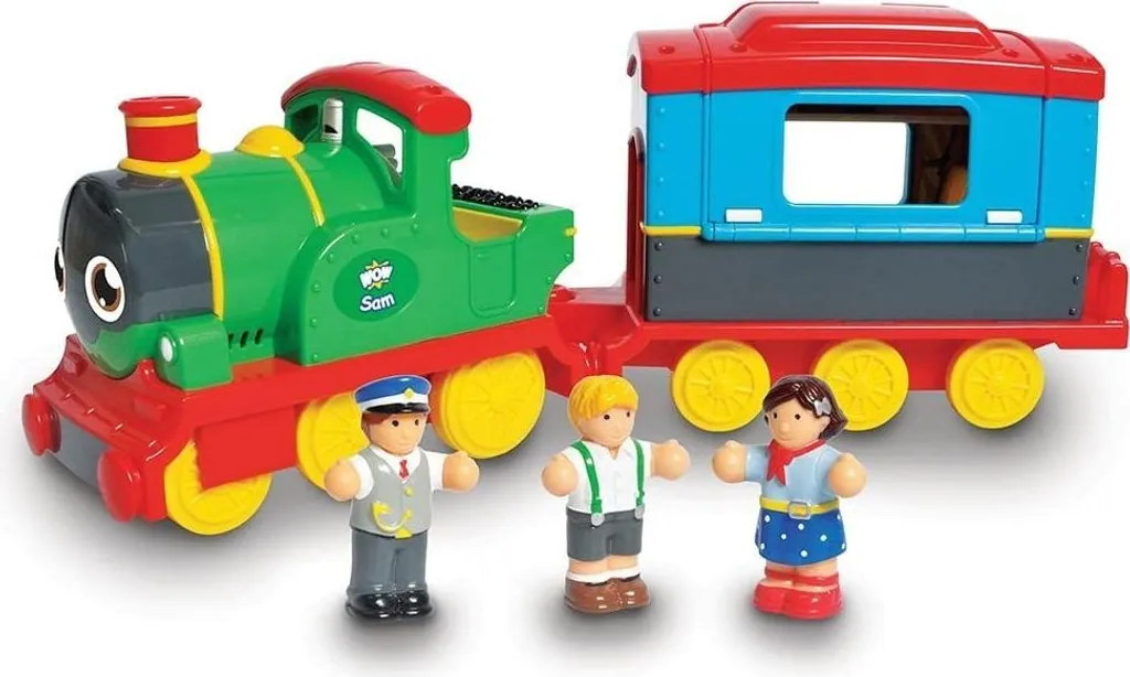 Train Interactif à Friction Sam WOW Toys - Jouet sans Pile Durable