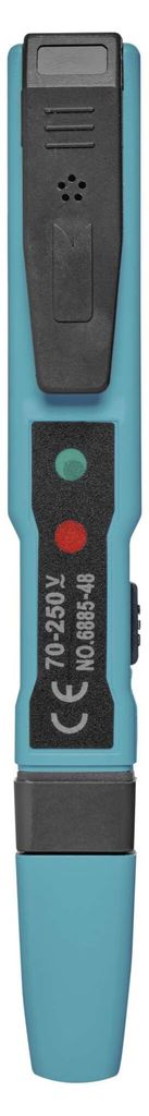 EMOS berührungsloser Spannungsprüfer, Mini Volttester, Spannungstester mit Polaritätsanzeige, 0 V - 250 V, AC, DC, Batterien mitgeliefert, M0048