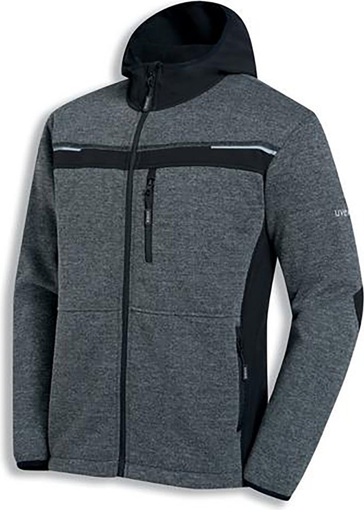 Uvex 8940711, Jacke, Anthrazit, Schwarz, L, 1 Taschen, 1 Produktbild 