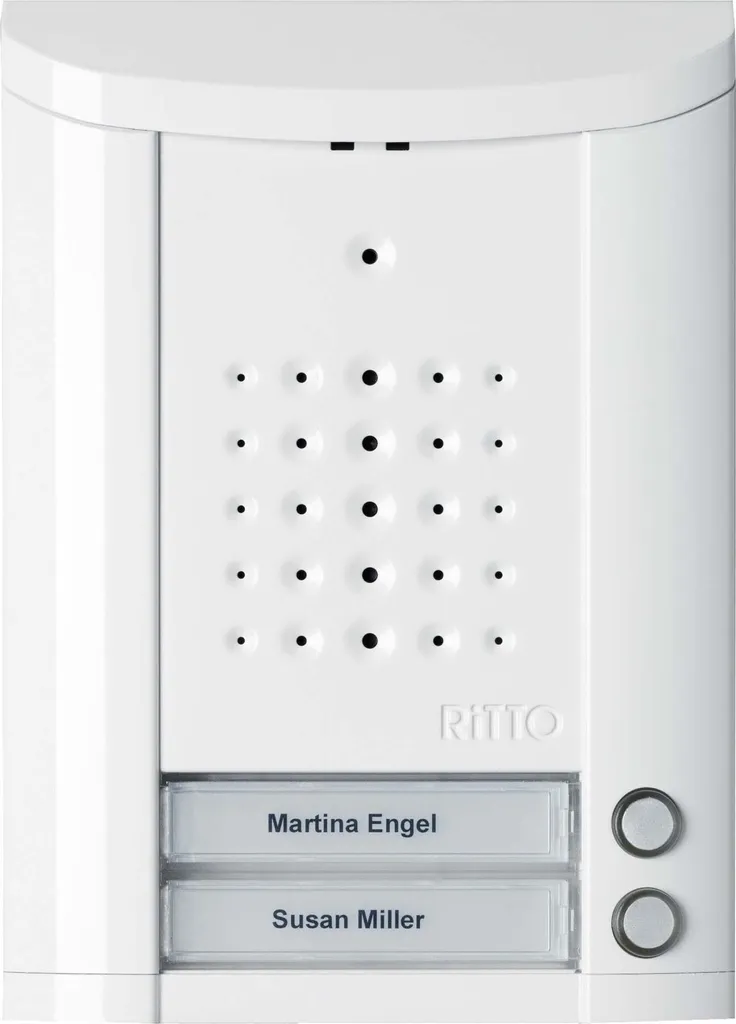 Système Interphone 2 Familles Ritto Entravox 1840270 pour Entrée de Maison