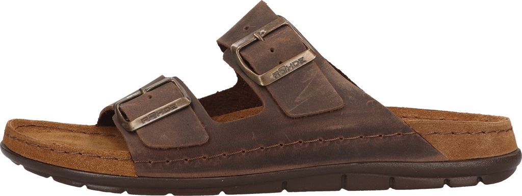Rohde Herren Pantoletten EASYS N 42 Hausschuhe Clogs 5918 Mocca, Schuhgröße:43 EU