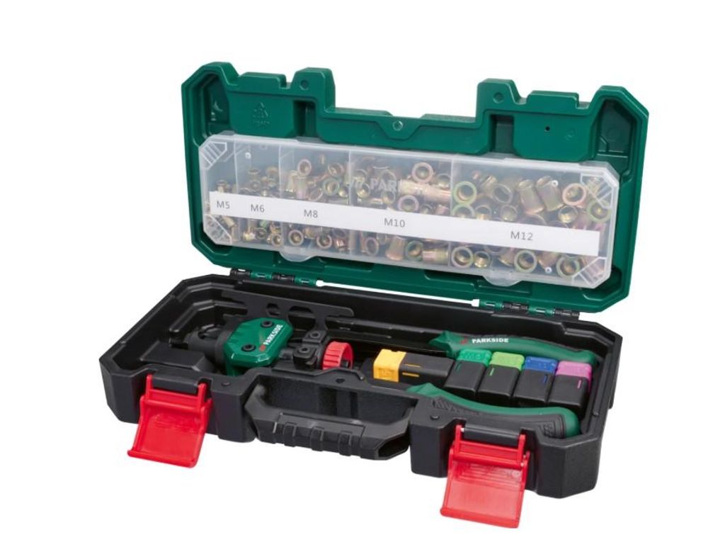 PARKSIDE®  Nietmutternzange, inkl. Zubehör 150tlg. Produktbild 
