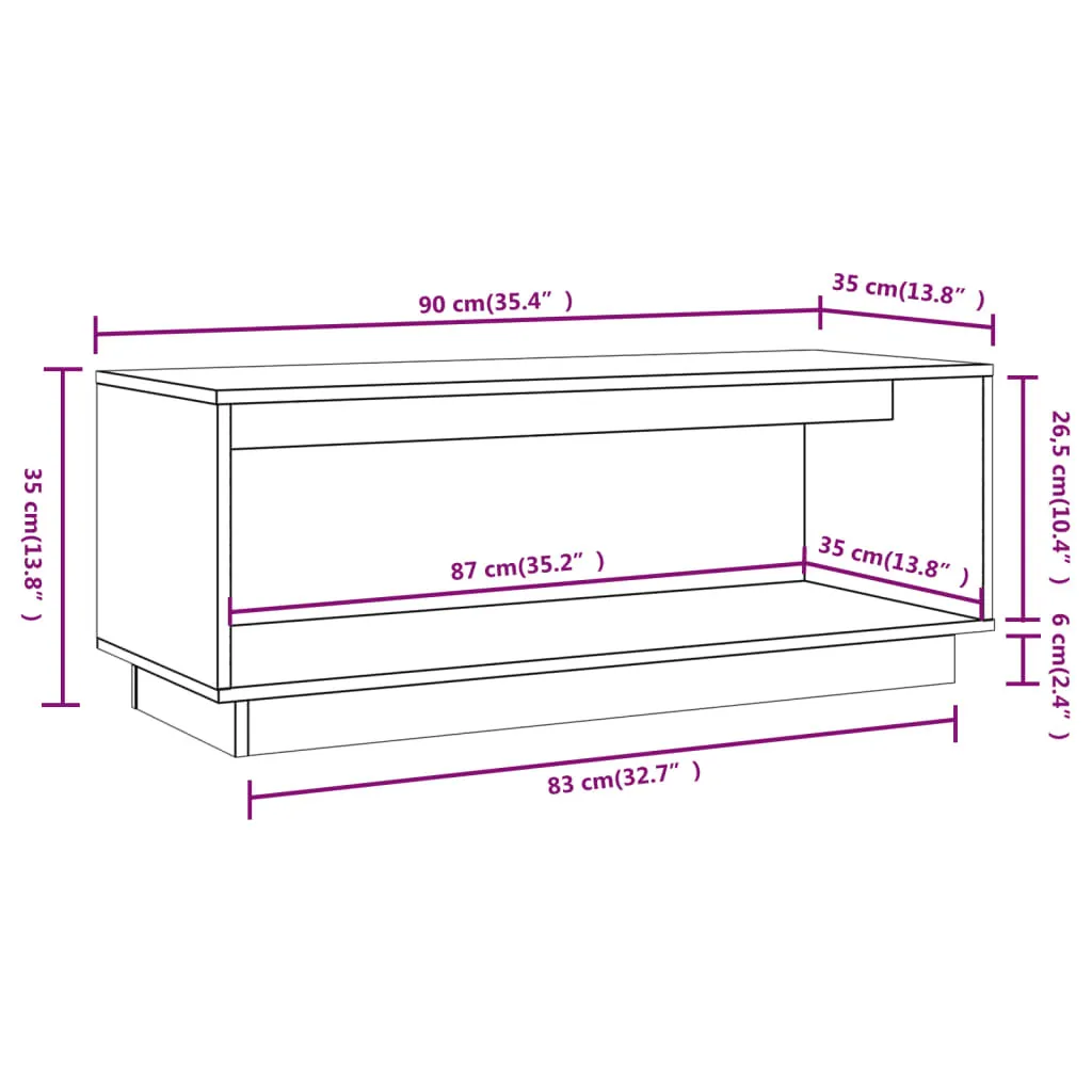 Recensione Mobile TV 90x35x35 cm Maison Exclusive in Legno di Pino - 9