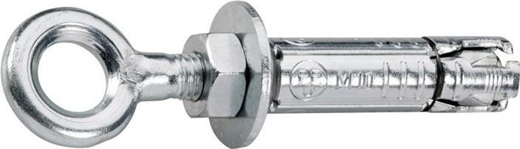 2 x Schwerlastanker mit Öse Bolzenanker M12 x 140 verzinkt Augenbolzen Dübel