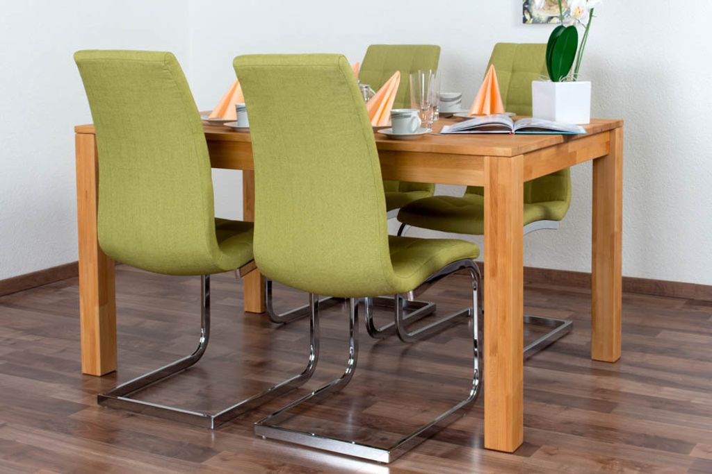 Esstisch Wooden Nature 117 Kernbuche massiv geölt - 140 x Produktbild 
