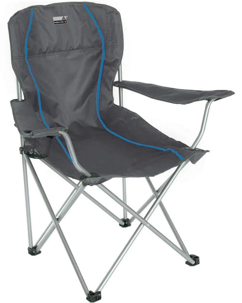 Siège de randonnée pliable High Peak Salou gris - Équipement bivouac 93cm