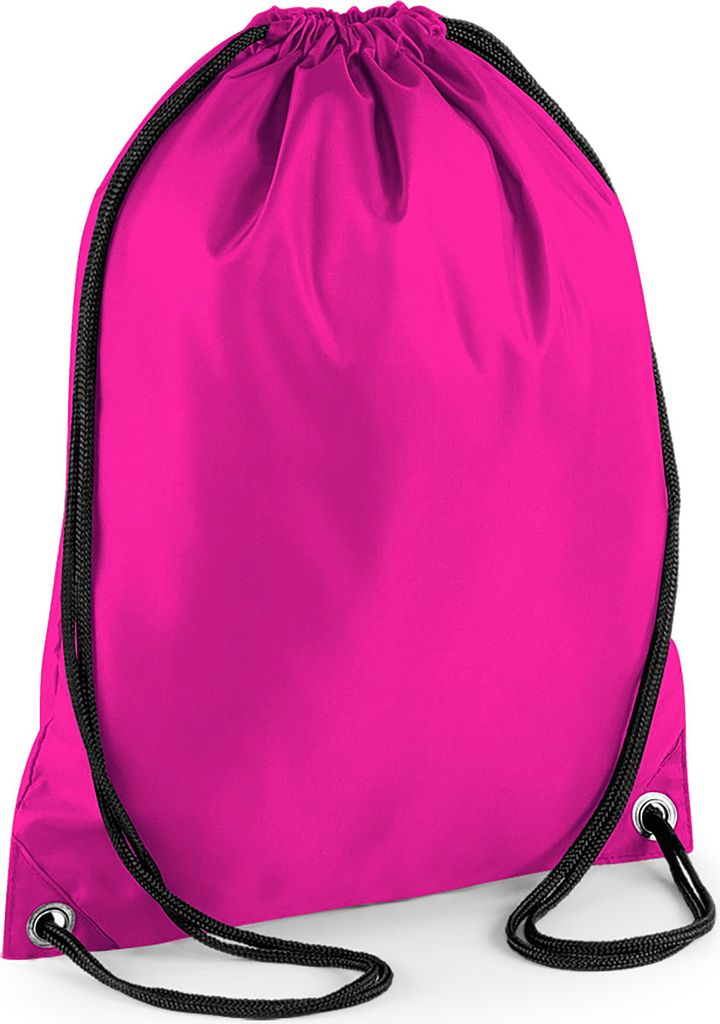 BagBase BG5 | Budget Gymsac / Gymansticksack - Farbe: Fuchsia - Größe: 33 x 45 cm