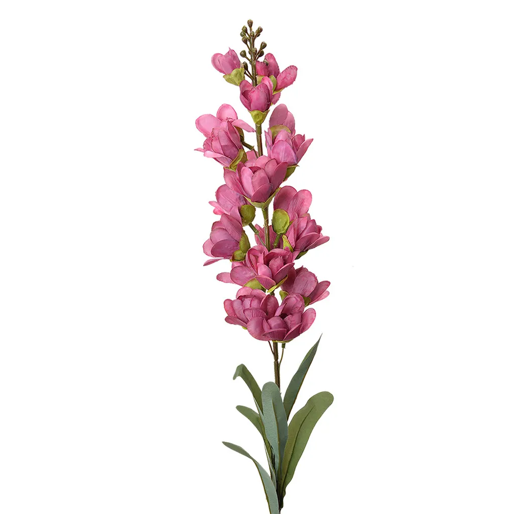 Grande tige de fleur artificielle rose 95 cm pour décoration intérieure