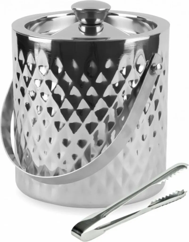 Secchiello per Ghiaccio Kinghoff 31328 1.5L in Acciaio - Design Moderno